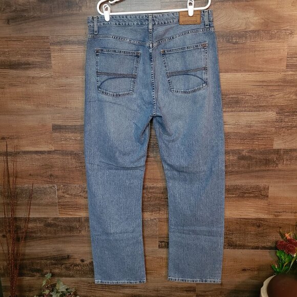 VTG Tommy Hilfiger Jeans 36x32 Freedom Fit Relaxed Straight Medium Light Y2K - Picture 3 of 10